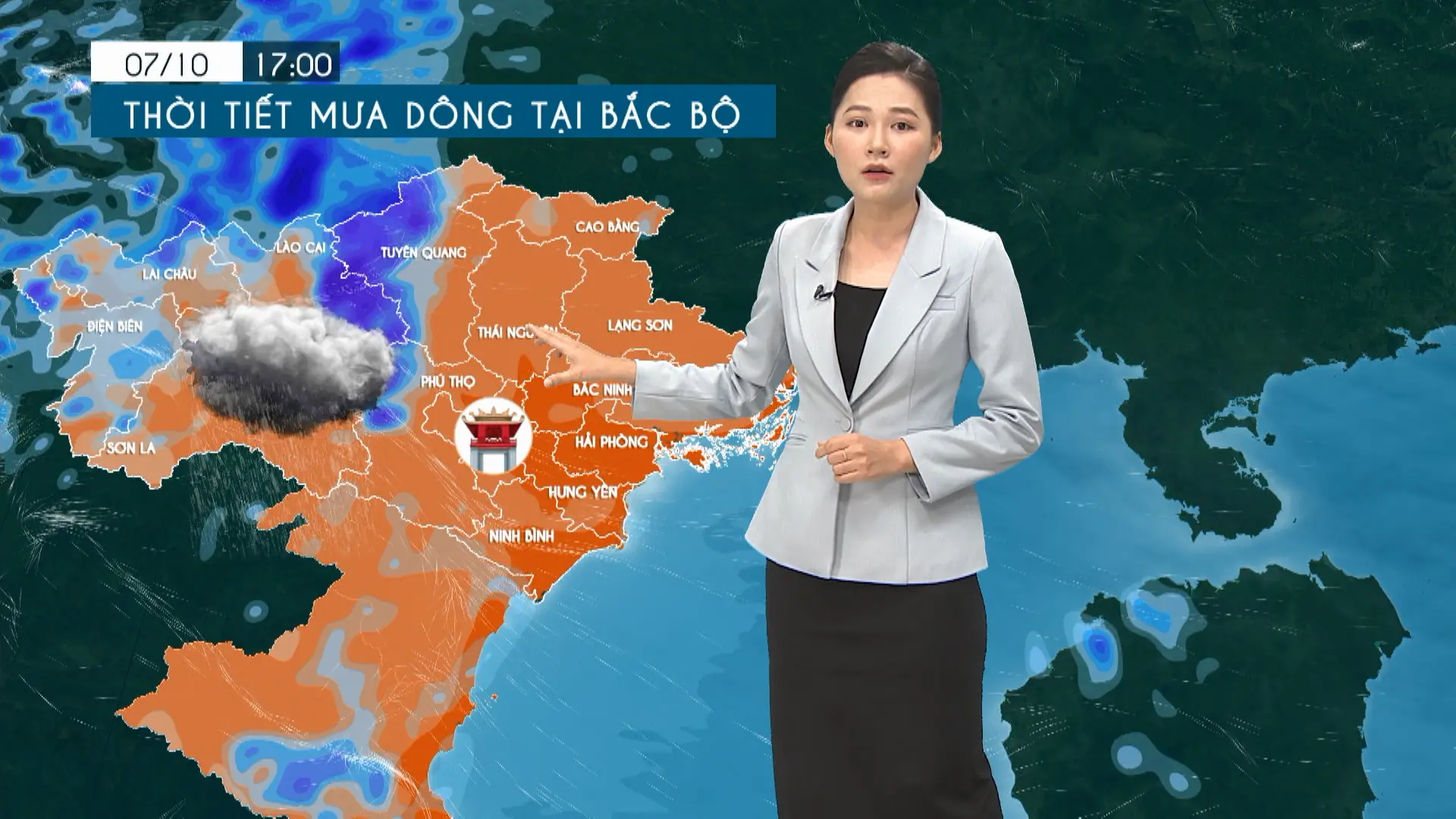 Dự báo thời tiết tối | 07/10/2025